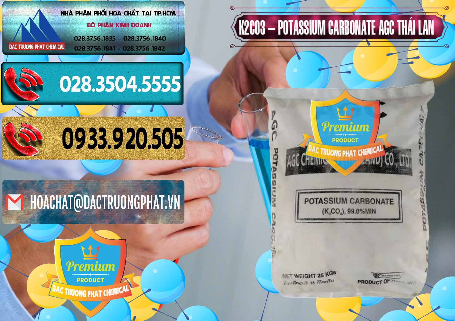 Nơi kinh doanh ( bán ) K2Co3 – Potassium Carbonate AGC Thái Lan Thailand - 0471 - Chuyên phân phối - bán hóa chất tại TP.HCM - hoachatdetnhuom.com