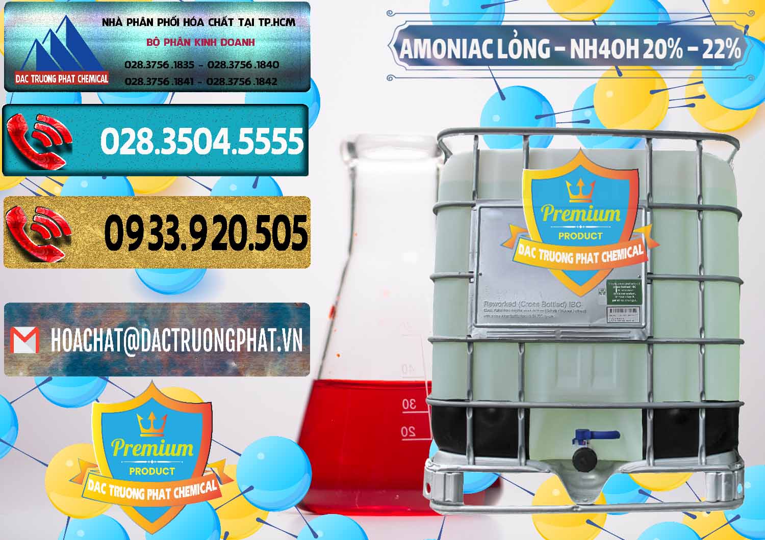 Chuyên phân phối & kinh doanh Amoniac Lỏng – NH4OH 20% – 22% Việt Nam - 0185 - Đơn vị bán và cung cấp hóa chất tại TP.HCM - hoachatdetnhuom.com