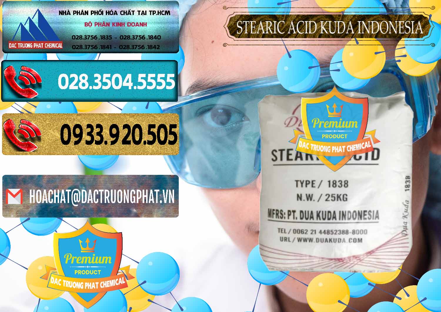 Phân phối - bán Axit Stearic - Stearic Acid Dua Kuda Indonesia - 0388 - Đơn vị kinh doanh & phân phối hóa chất tại TP.HCM - hoachatdetnhuom.com