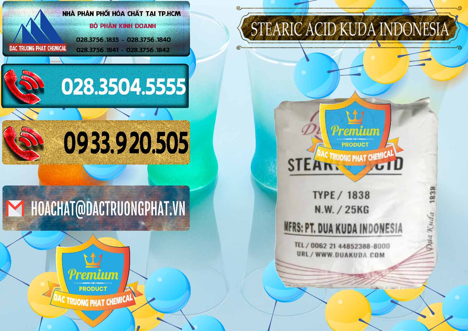 Nơi chuyên kinh doanh ( bán ) Axit Stearic - Stearic Acid Dua Kuda Indonesia - 0388 - Công ty cung cấp ( bán ) hóa chất tại TP.HCM - hoachatdetnhuom.com