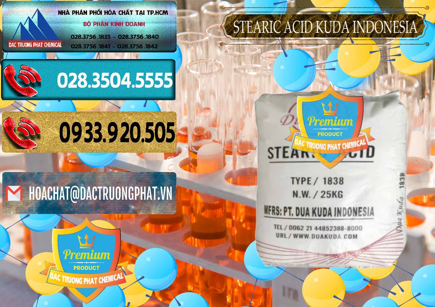 Cty chuyên kinh doanh và bán Axit Stearic - Stearic Acid Dua Kuda Indonesia - 0388 - Cty chuyên bán _ cung cấp hóa chất tại TP.HCM - hoachatdetnhuom.com