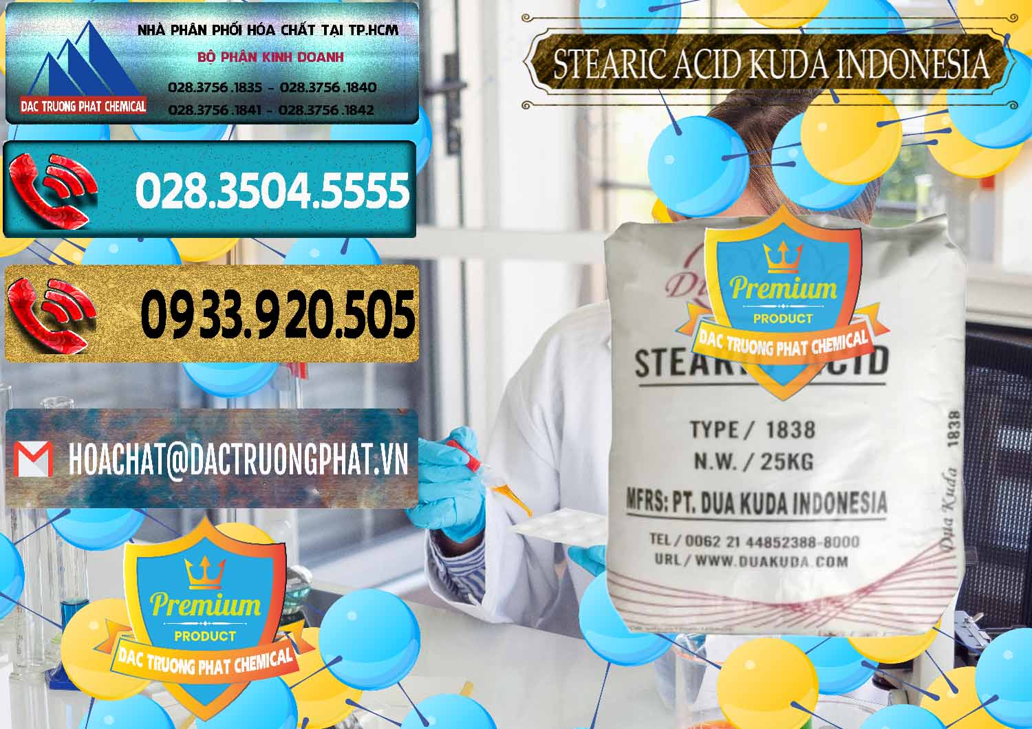 Công ty chuyên bán và phân phối Axit Stearic - Stearic Acid Dua Kuda Indonesia - 0388 - Chuyên phân phối và cung cấp hóa chất tại TP.HCM - hoachatdetnhuom.com