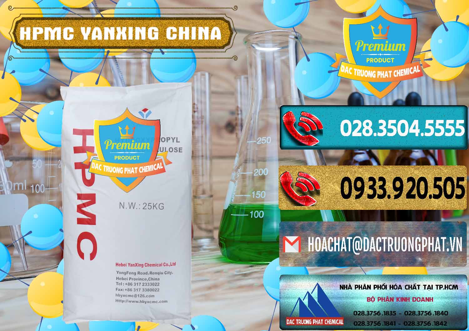 Cty bán - cung cấp Chất Tạo Đặc HPMC - Hydroxypropyl Methyl Cellulose Yanxing Trung Quốc China - 0483 - Nhà phân phối _ cung ứng hóa chất tại TP.HCM - hoachatdetnhuom.com