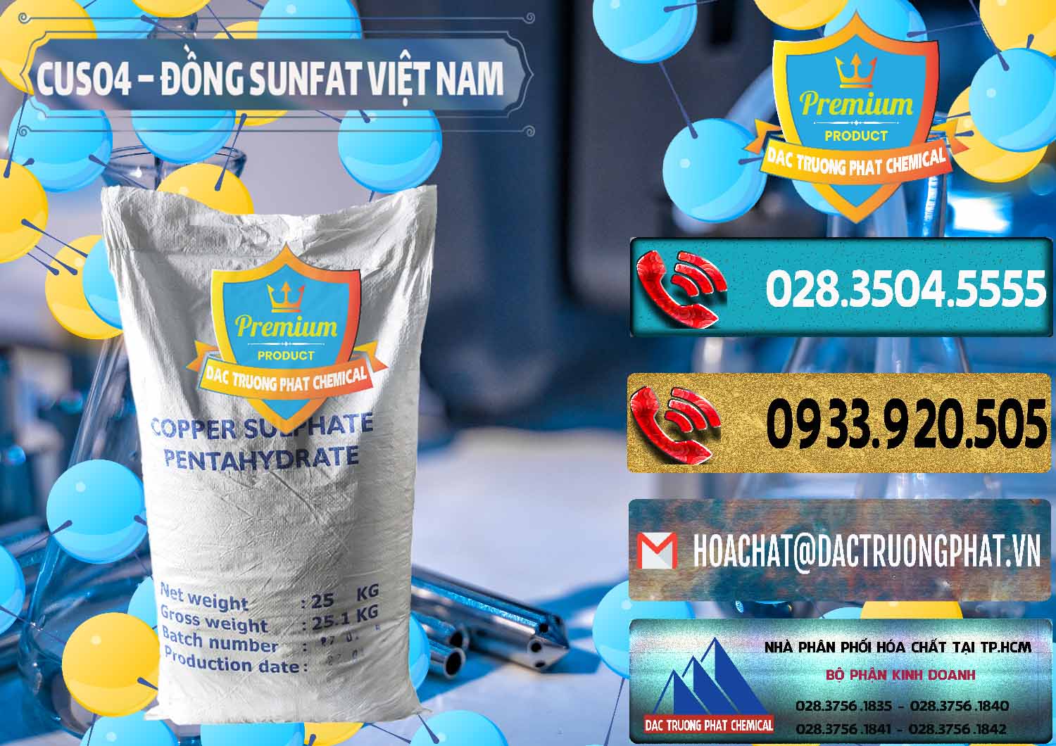 Công ty chuyên cung ứng - phân phối CuSO4 – Đồng Sunfat Dạng Bột Việt Nam - 0196 - Nhà cung cấp ( bán ) hóa chất tại TP.HCM - hoachatdetnhuom.com