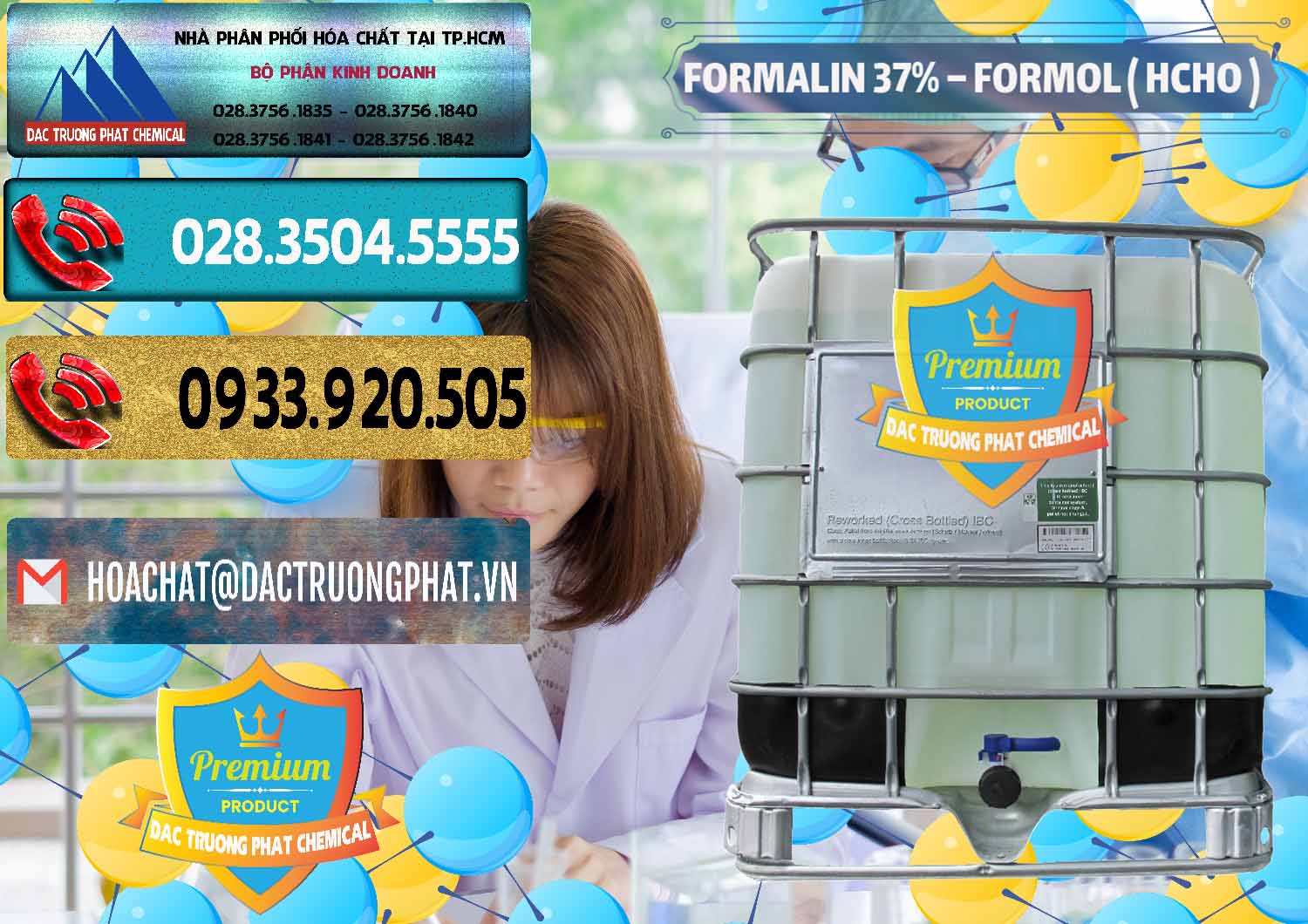 Công ty chuyên bán ( phân phối ) Formalin - Formol ( HCHO ) 37% Việt Nam - 0187 - Đơn vị phân phối & bán hóa chất tại TP.HCM - hoachatdetnhuom.com