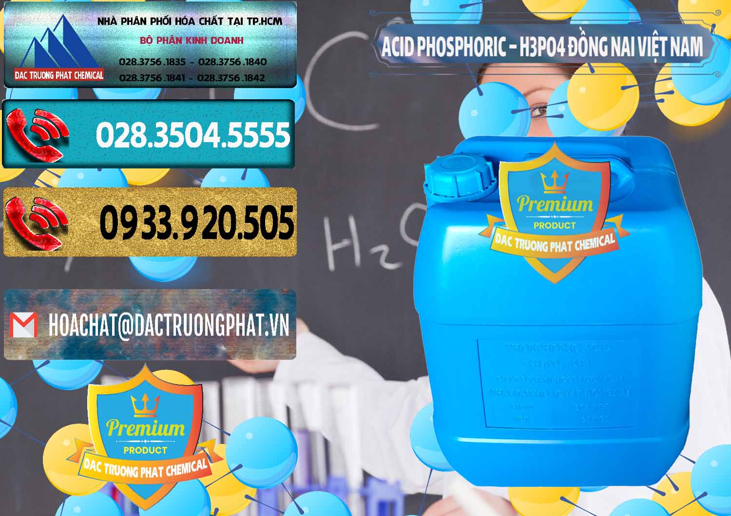 Nơi cung cấp & kinh doanh Acid Phosphoric – Axit Phosphoric 85% Đồng Nai Việt Nam - 0183 - Công ty chuyên phân phối & bán hóa chất tại TP.HCM - hoachatdetnhuom.com