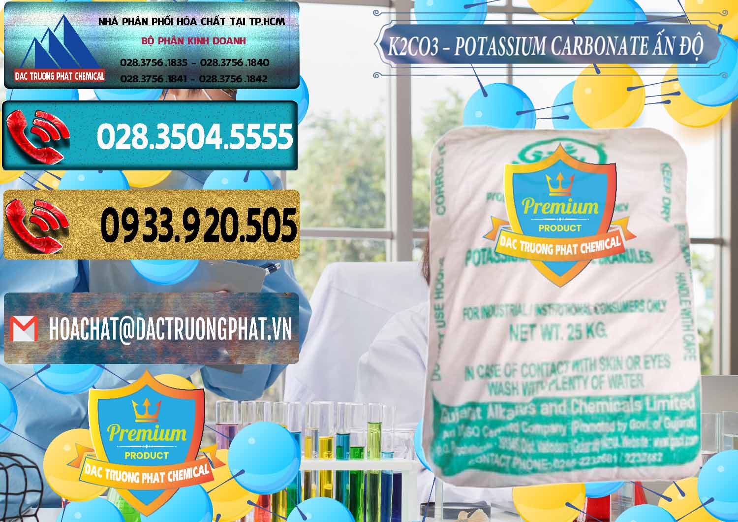 Nơi chuyên bán & cung cấp K2Co3 – Potassium Carbonate GACL Ấn Độ India - 0472 - Chuyên bán _ phân phối hóa chất tại TP.HCM - hoachatdetnhuom.com