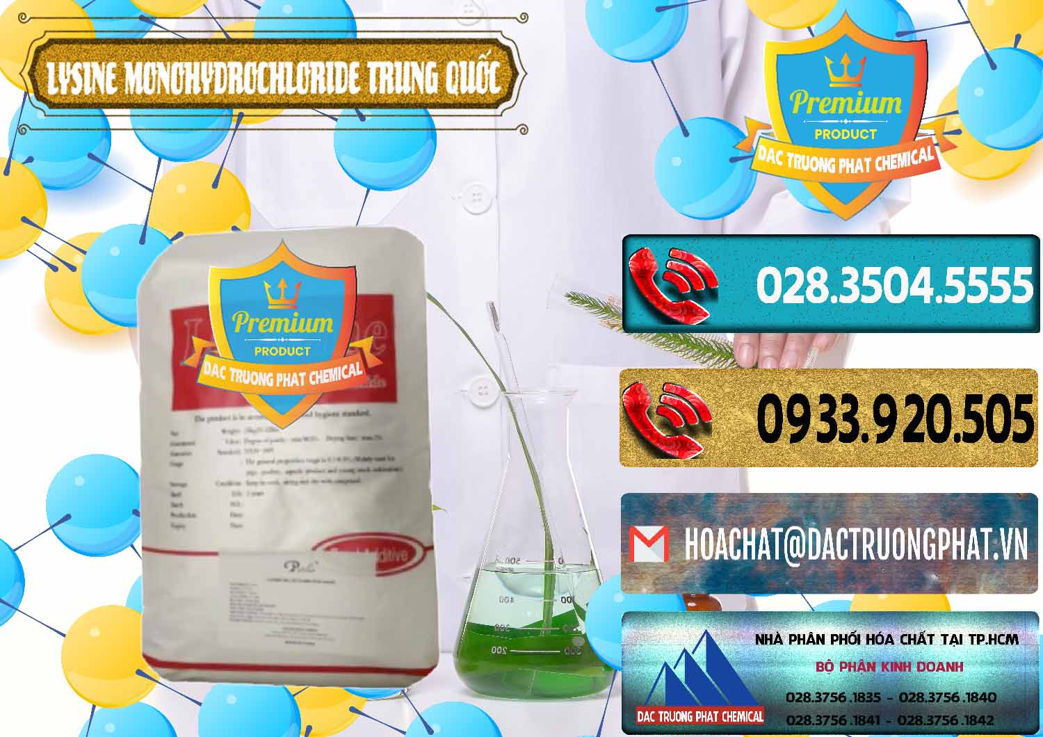 Công ty chuyên kinh doanh & bán L-Lysine Monohydrochloride Feed Grade Trung Quốc China - 0454 - Đơn vị kinh doanh ( phân phối ) hóa chất tại TP.HCM - hoachatdetnhuom.com