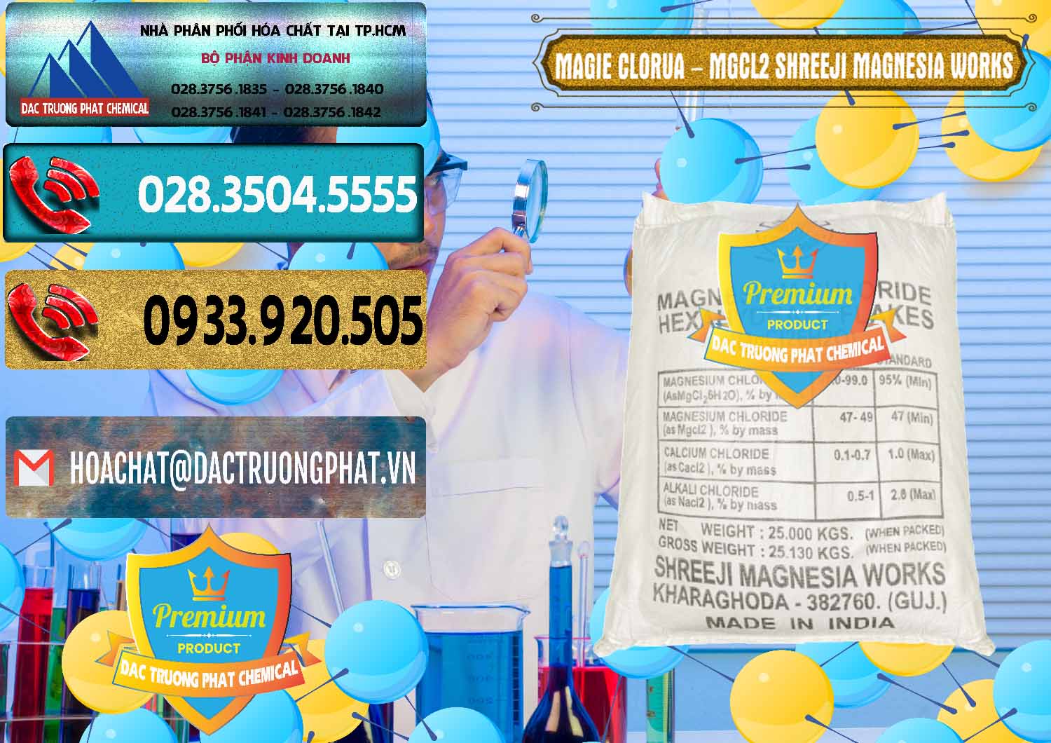 Phân phối ( bán ) Magie Clorua – MGCL2 Dạng Vảy Shreeji Magnesia Works Ấn Độ India - 0285 - Đơn vị chuyên nhập khẩu ( phân phối ) hóa chất tại TP.HCM - hoachatdetnhuom.com