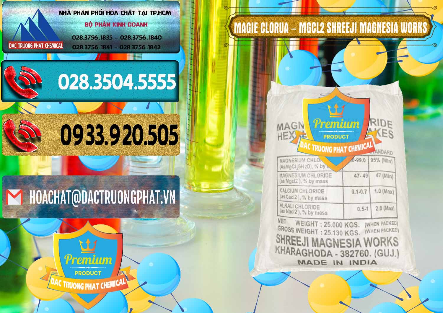 Công ty chuyên bán và cung ứng Magie Clorua – MGCL2 Dạng Vảy Shreeji Magnesia Works Ấn Độ India - 0285 - Phân phối và cung cấp hóa chất tại TP.HCM - hoachatdetnhuom.com