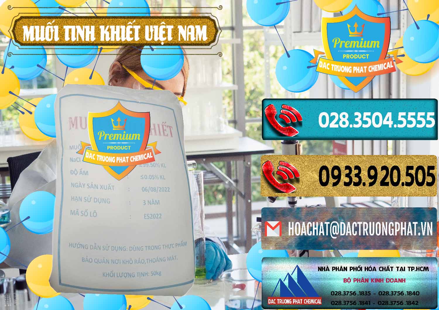 Nơi kinh doanh ( bán ) Muối NaCL – Sodium Chloride Việt Nam - 0384 - Công ty chuyên phân phối & cung ứng hóa chất tại TP.HCM - hoachatdetnhuom.com