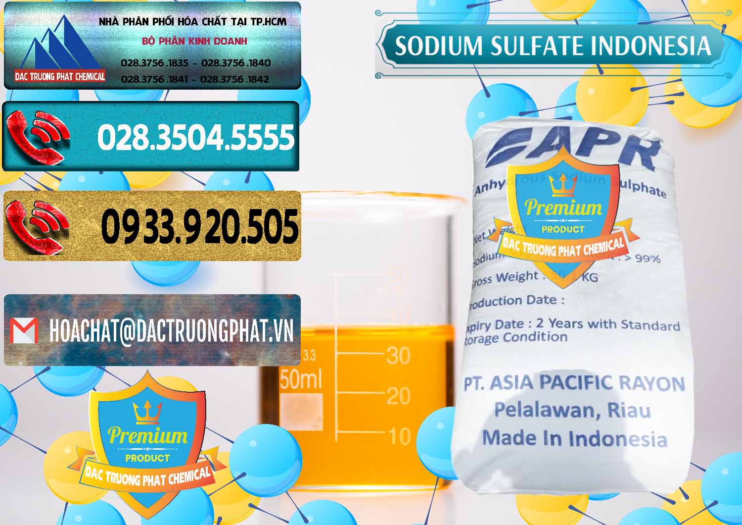 Chuyên bán - phân phối Sodium Sulphate - Muối Sunfat Na2SO4 APR Indonesia - 0460 - Nơi chuyên cung cấp ( nhập khẩu ) hóa chất tại TP.HCM - hoachatdetnhuom.com