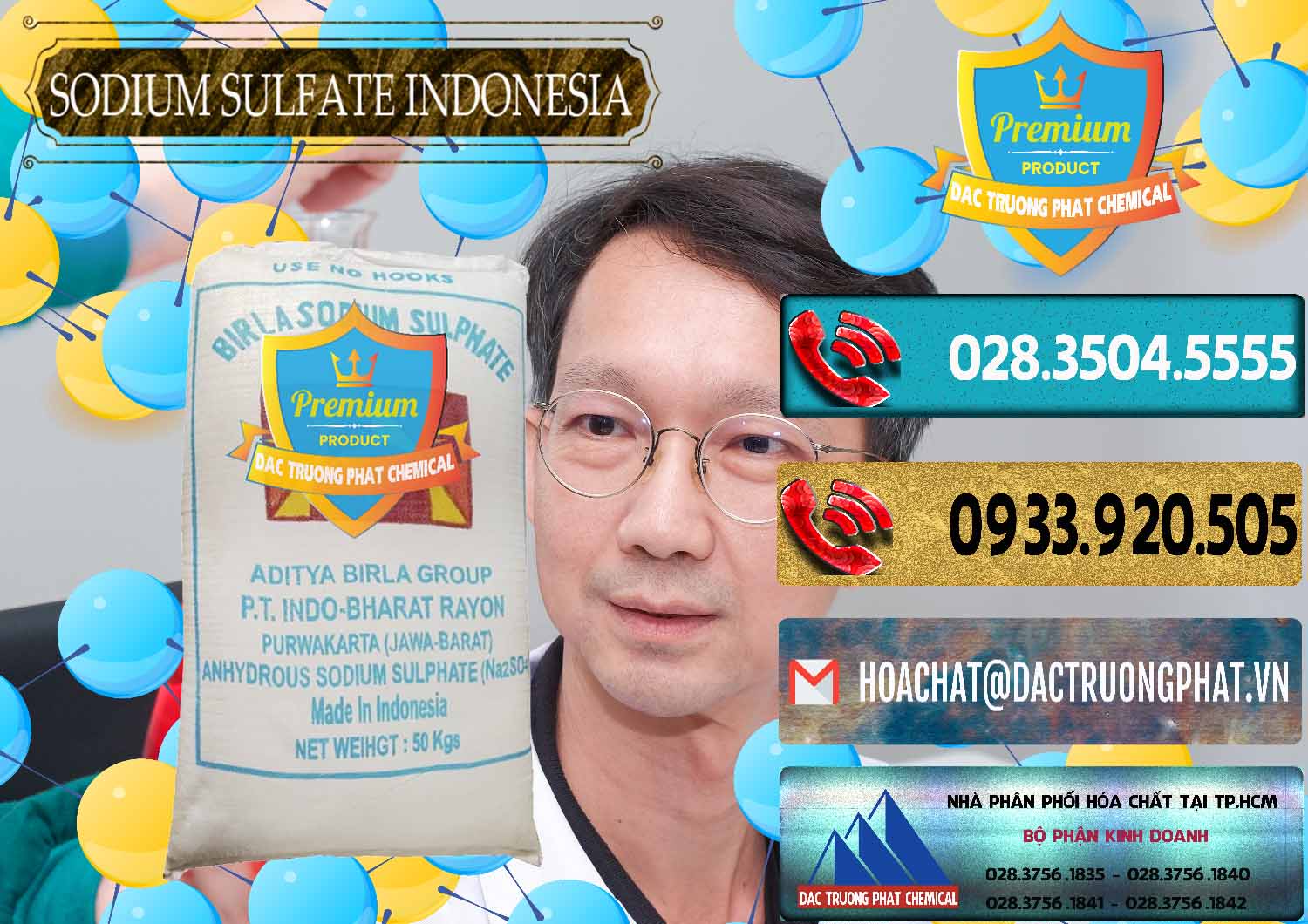 Đơn vị phân phối ( bán ) Sodium Sulphate - Muối Sunfat Na2SO4 99% Indonesia - 0459 - Chuyên cung cấp và kinh doanh hóa chất tại TP.HCM - hoachatdetnhuom.com