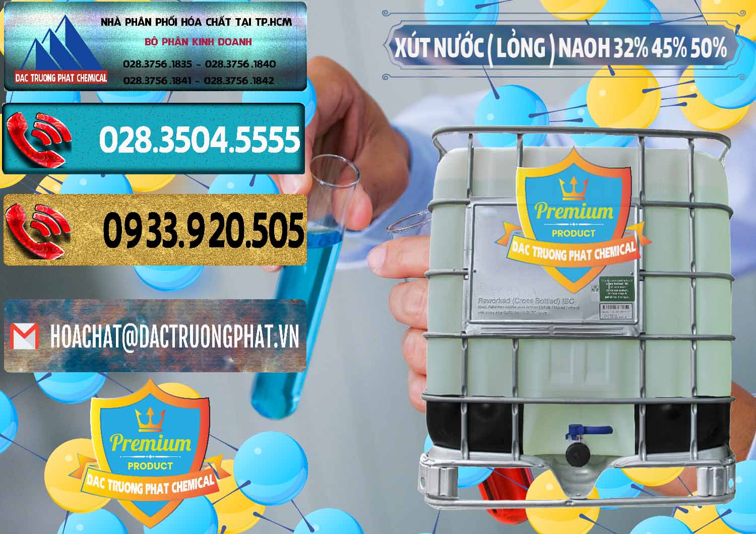 Nơi phân phối & cung ứng Xút Lỏng – NaOH Lỏng 32% 45% 50% Việt Nam - 0195 - Đơn vị kinh doanh và phân phối hóa chất tại TP.HCM - hoachatdetnhuom.com