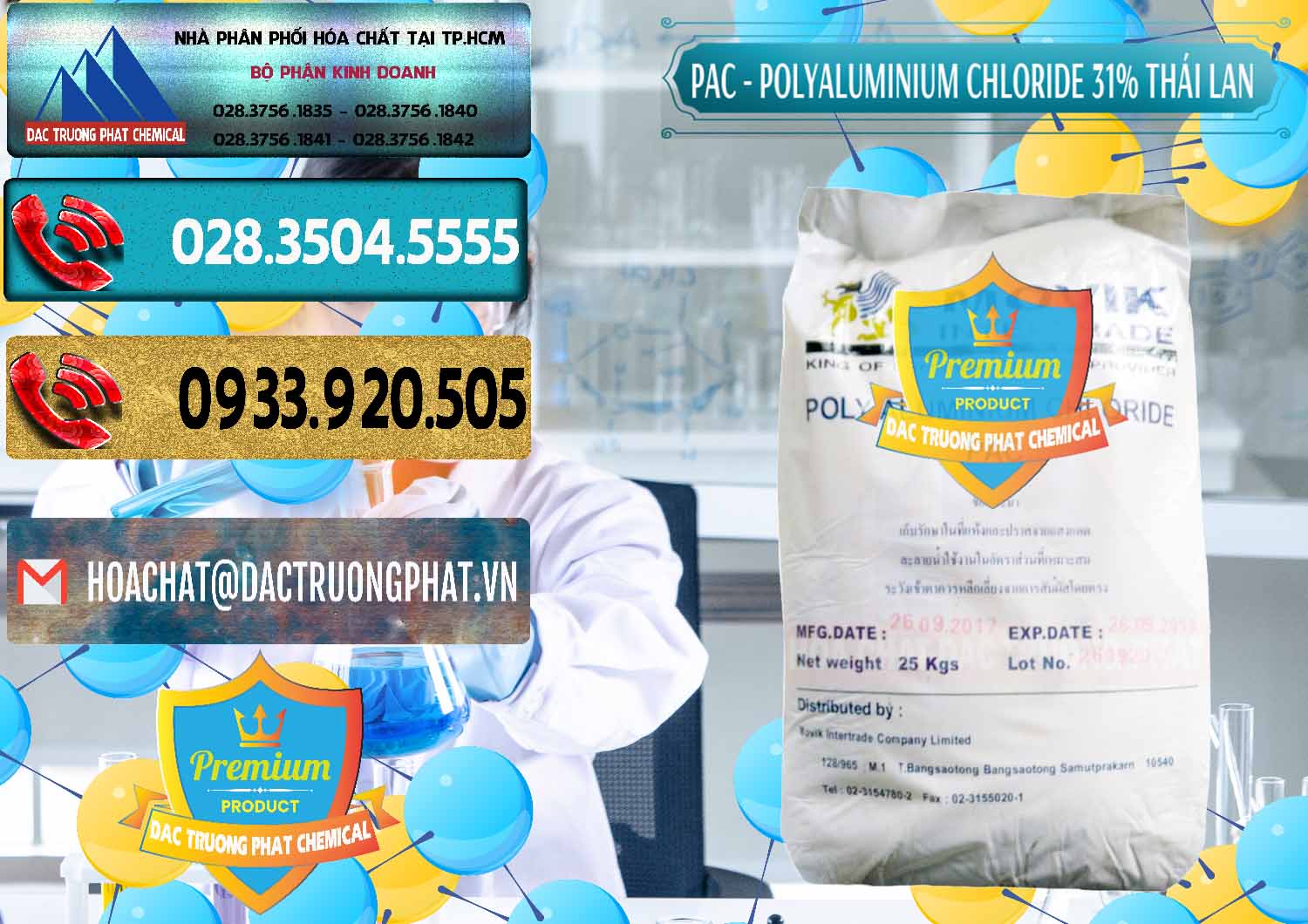Nơi kinh doanh _ bán PAC - Polyaluminium Chloride 31% Thái Lan Thailand - 0469 - Công ty chuyên cung cấp & bán hóa chất tại TP.HCM - hoachatdetnhuom.com