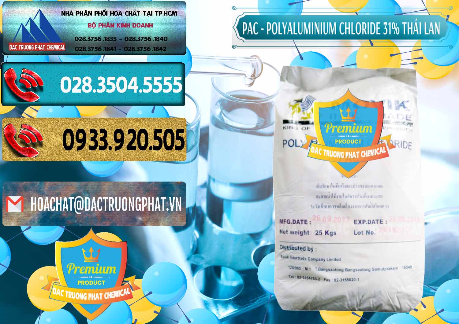 Công ty bán - phân phối PAC - Polyaluminium Chloride 31% Thái Lan Thailand - 0469 - Cty cung cấp và kinh doanh hóa chất tại TP.HCM - hoachatdetnhuom.com