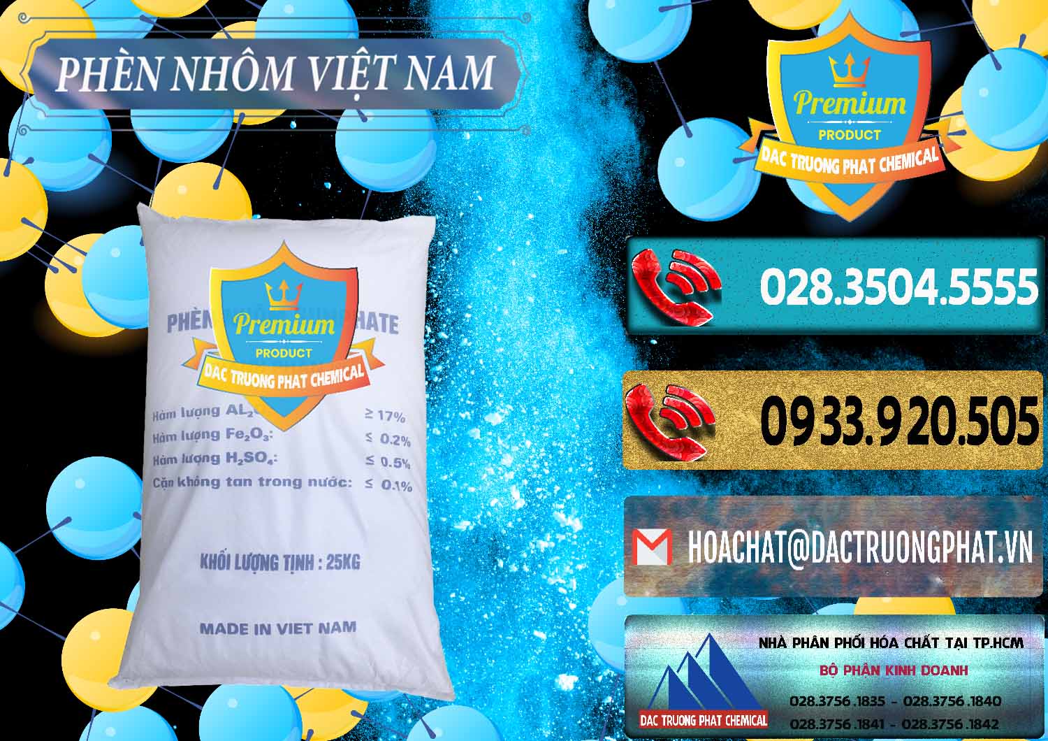 Chuyên cung ứng & phân phối Phèn Nhôm - Al2(SO4)3 17% Việt Nam - 0465 - Đơn vị chuyên bán và phân phối hóa chất tại TP.HCM - hoachatdetnhuom.com