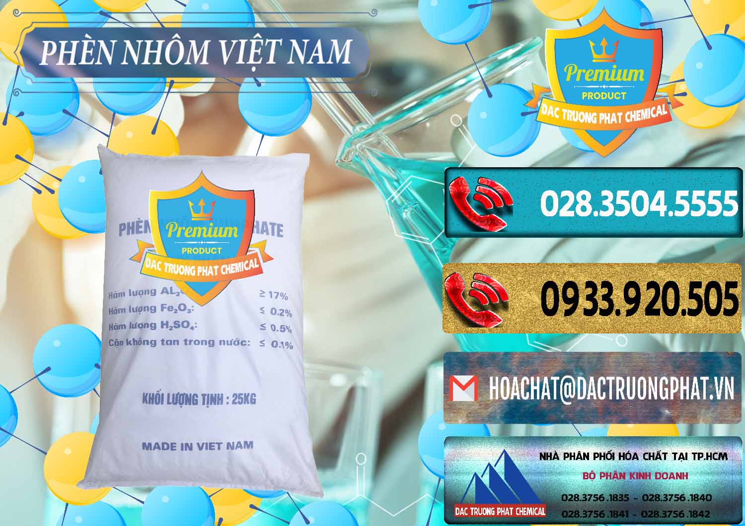 Đơn vị cung cấp và kinh doanh Phèn Nhôm - Al2(SO4)3 17% Việt Nam - 0465 - Công ty kinh doanh và bán hóa chất tại TP.HCM - hoachatdetnhuom.com