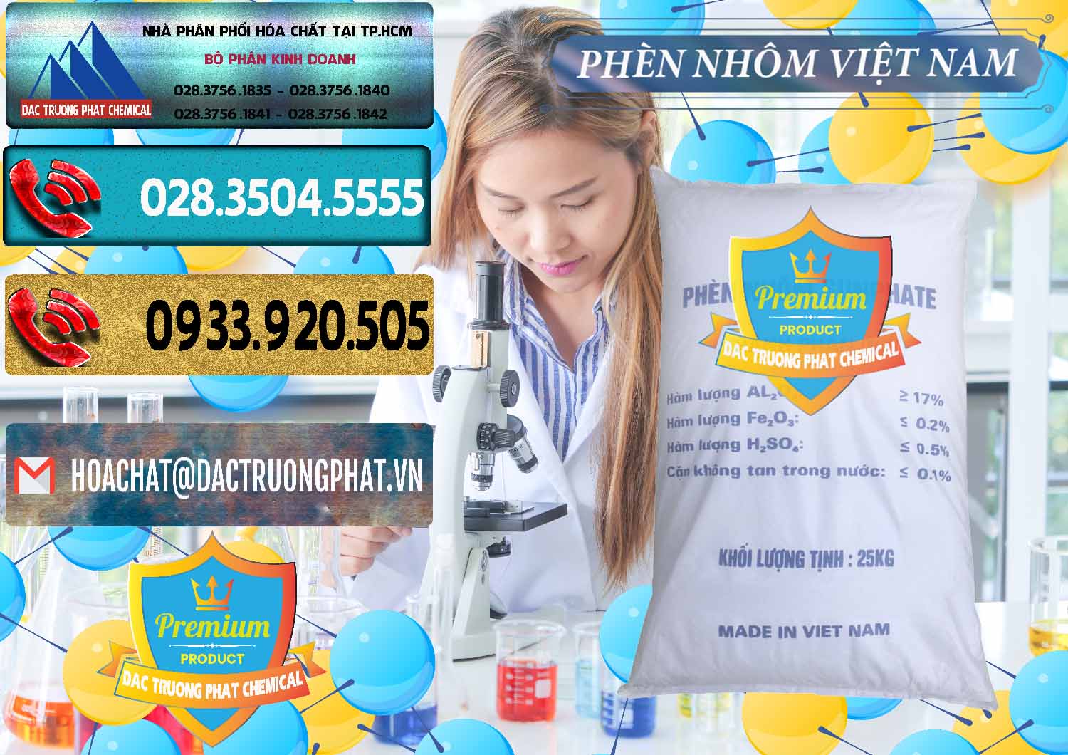 Công ty chuyên cung cấp & bán Phèn Nhôm - Al2(SO4)3 17% Việt Nam - 0465 - Nơi chuyên cung ứng & bán hóa chất tại TP.HCM - hoachatdetnhuom.com