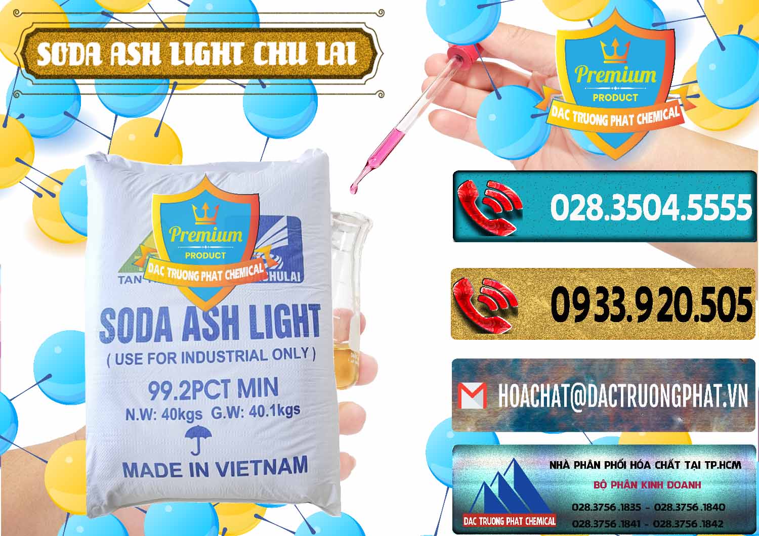 Chuyên phân phối ( cung ứng ) Soda Ash Light - NA2CO3 Chu Lai Việt Nam - 0489 - Nơi cung cấp và kinh doanh hóa chất tại TP.HCM - hoachatdetnhuom.com
