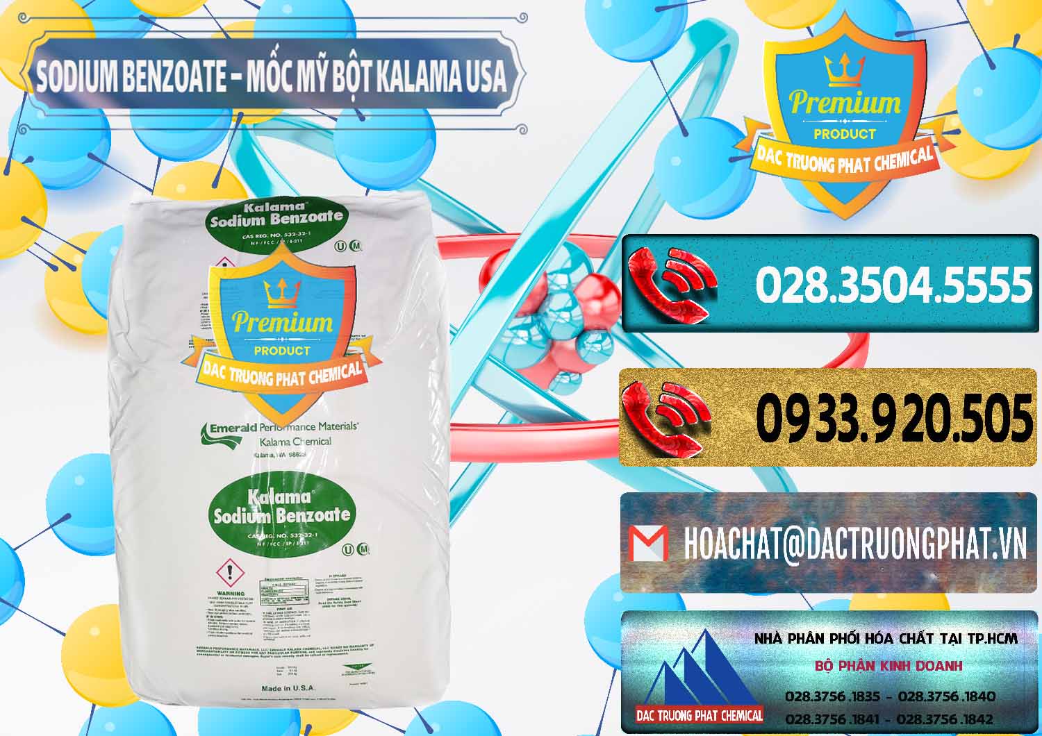 Nhà cung cấp _ bán Sodium Benzoate - Mốc Bột Kalama Food Grade Mỹ Usa - 0136 - Nơi chuyên phân phối ( kinh doanh ) hóa chất tại TP.HCM - hoachatdetnhuom.com
