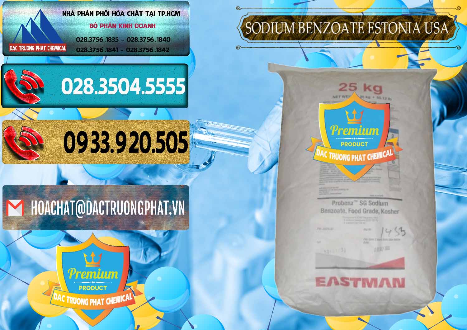 Cty chuyên kinh doanh - bán Sodium Benzoate - Mốc Bột Estonia Mỹ USA - 0468 - Đơn vị nhập khẩu _ cung cấp hóa chất tại TP.HCM - hoachatdetnhuom.com