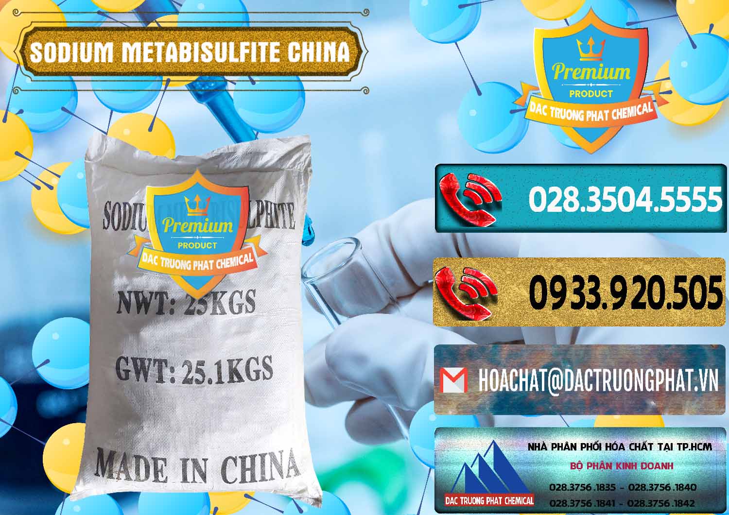 Cty bán & cung cấp Sodium Metabisulfite - NA2S2O5 Trung Quốc China - 0484 - Chuyên cung cấp - bán hóa chất tại TP.HCM - hoachatdetnhuom.com