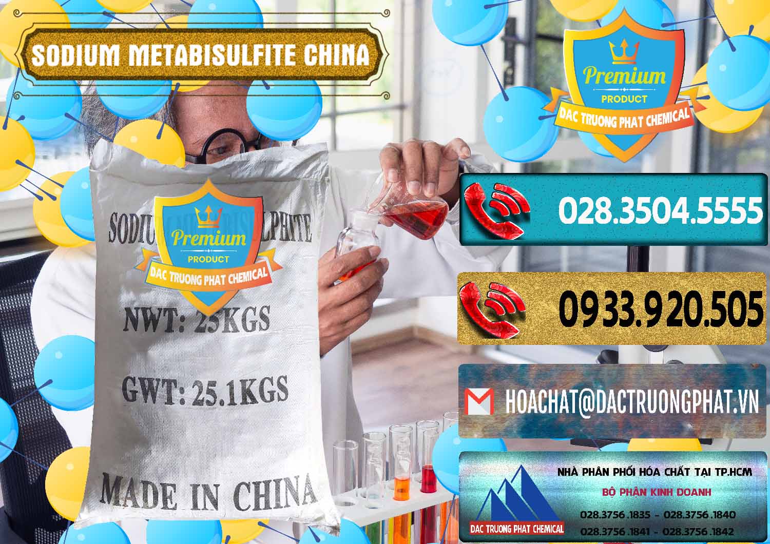 Nơi chuyên bán _ cung cấp Sodium Metabisulfite - NA2S2O5 Trung Quốc China - 0484 - Chuyên phân phối và kinh doanh hóa chất tại TP.HCM - hoachatdetnhuom.com