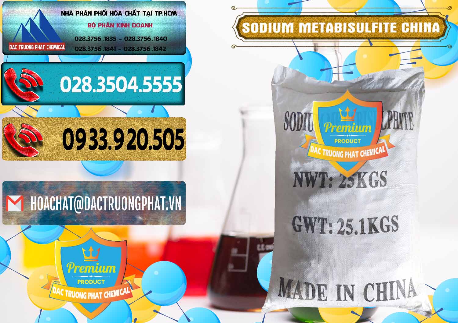 Nơi kinh doanh & bán Sodium Metabisulfite - NA2S2O5 Trung Quốc China - 0484 - Công ty chuyên nhập khẩu và phân phối hóa chất tại TP.HCM - hoachatdetnhuom.com